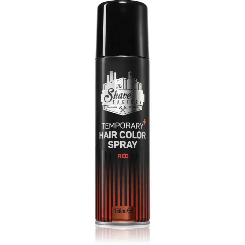 The Shave Factory Temporary Hair Color Spray σπρέι για τα μαλλιά απόχρωση Red 150 ml
