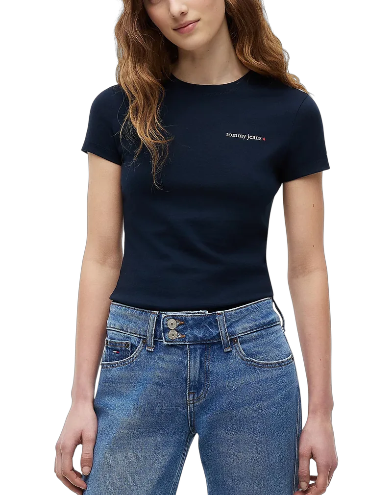 Γυναικείο Slim T-shirt Navy Μπλε Tommy Jeans DW0DW23479-C1G