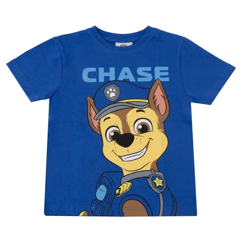 Paw Patrol Chase Παιδικό Κοντομάνικο Μπλουζάκι Μπλε Μπλε