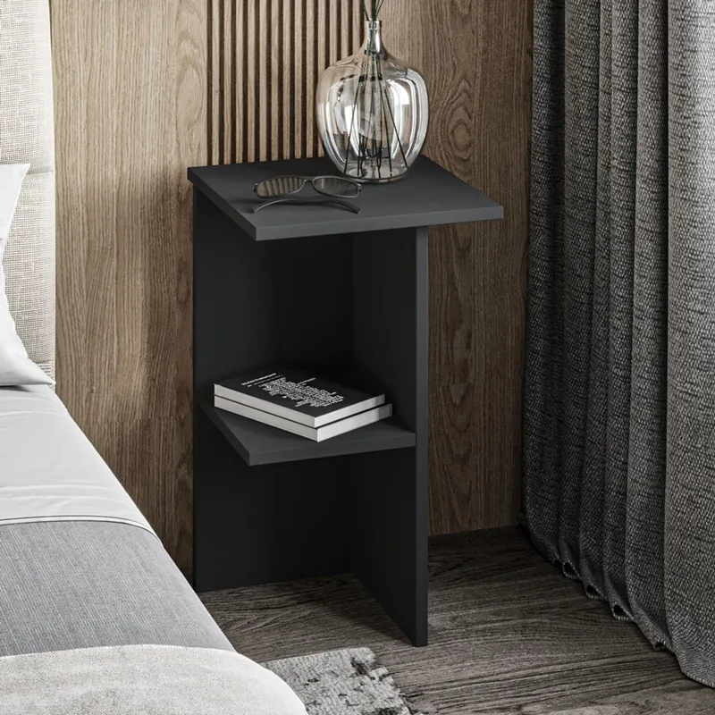 Κομοδίνο Leray - Anthracite 382Nrc1809 36x60x36 cm