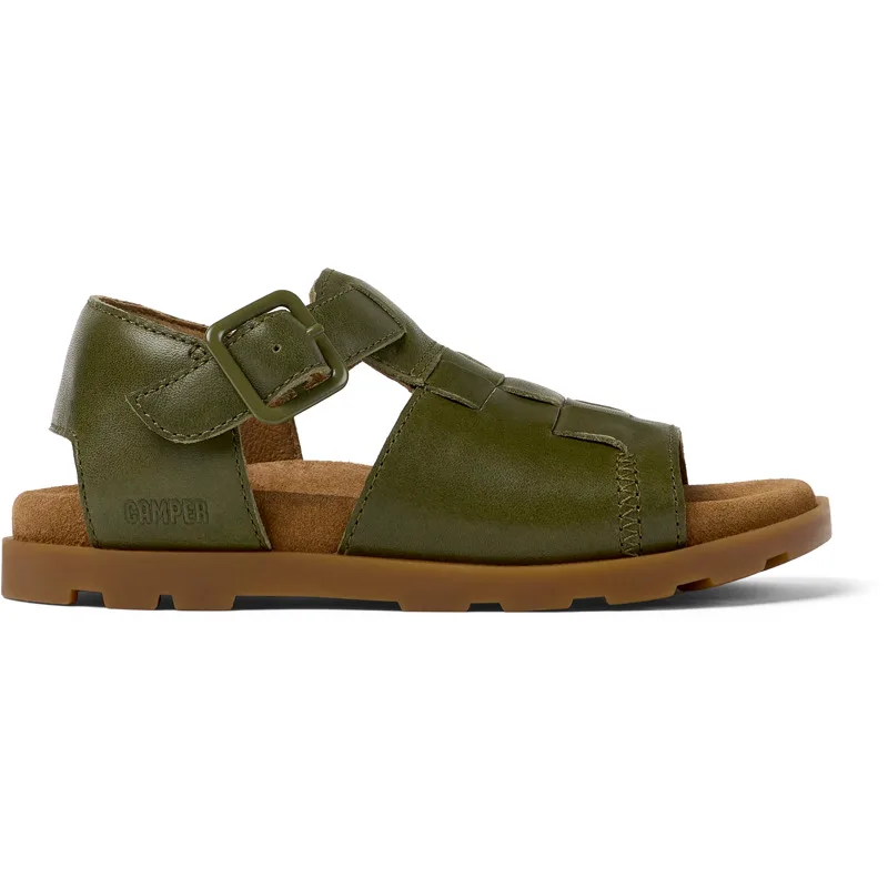CAMPER Brutus Sandal - Πέδιλα Για Κορίτσια - Πράσινο, Μέγεθος 31, Smooth leather