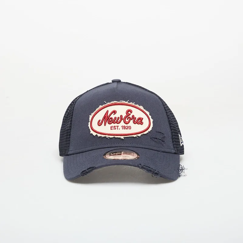 Cap New Era 9FORTY Af Trucker Oval Canvas Distress Navy Universal
