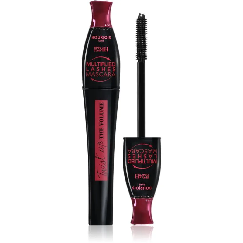 Bourjois Twist Up The Volume μάσκαρα για όγκο με βούρτσα 2 σε1 απόχρωση 23 Black 8 ml
