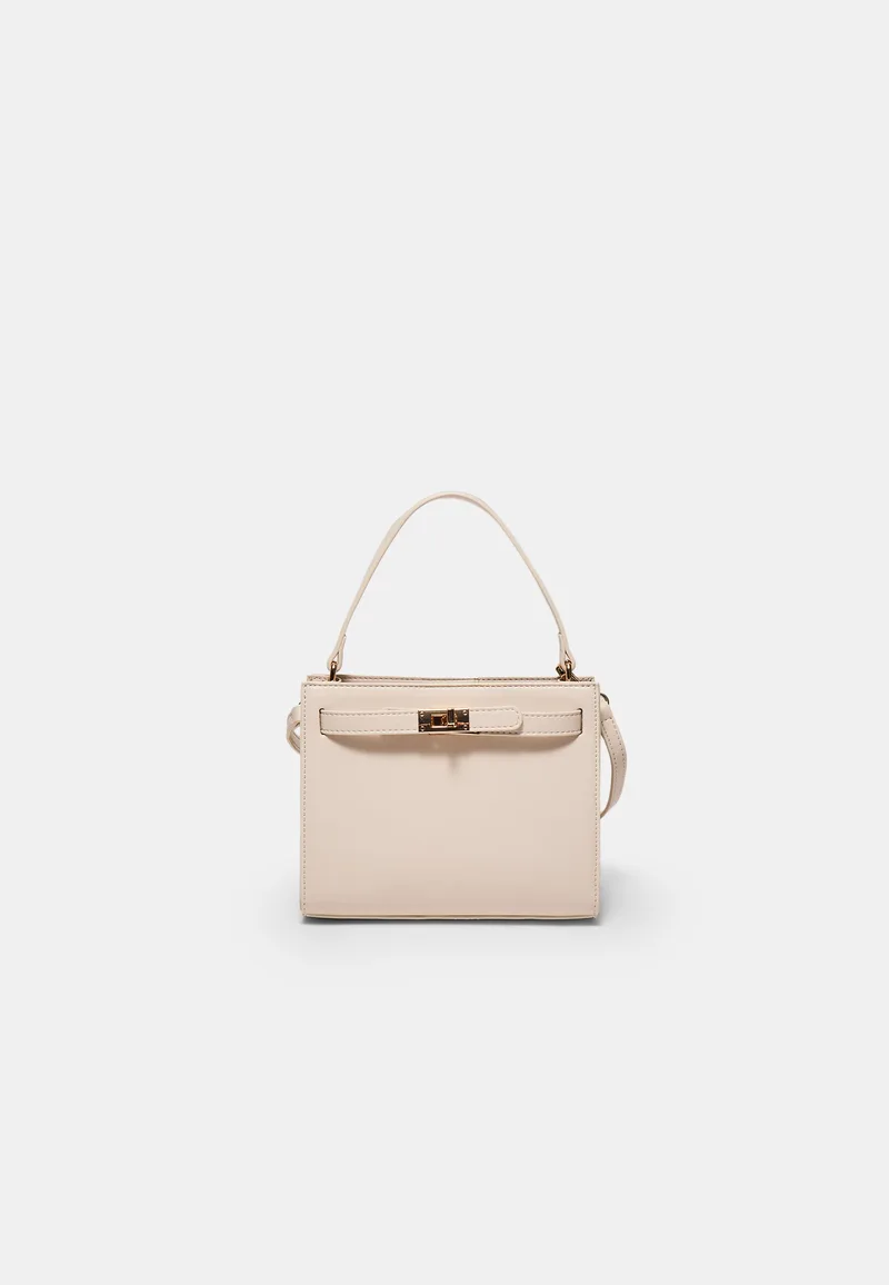 Stradivarius Άκαμπτη Τσάντα Χιαστί Σε Σχήμα Κουτιού Εκρού Os