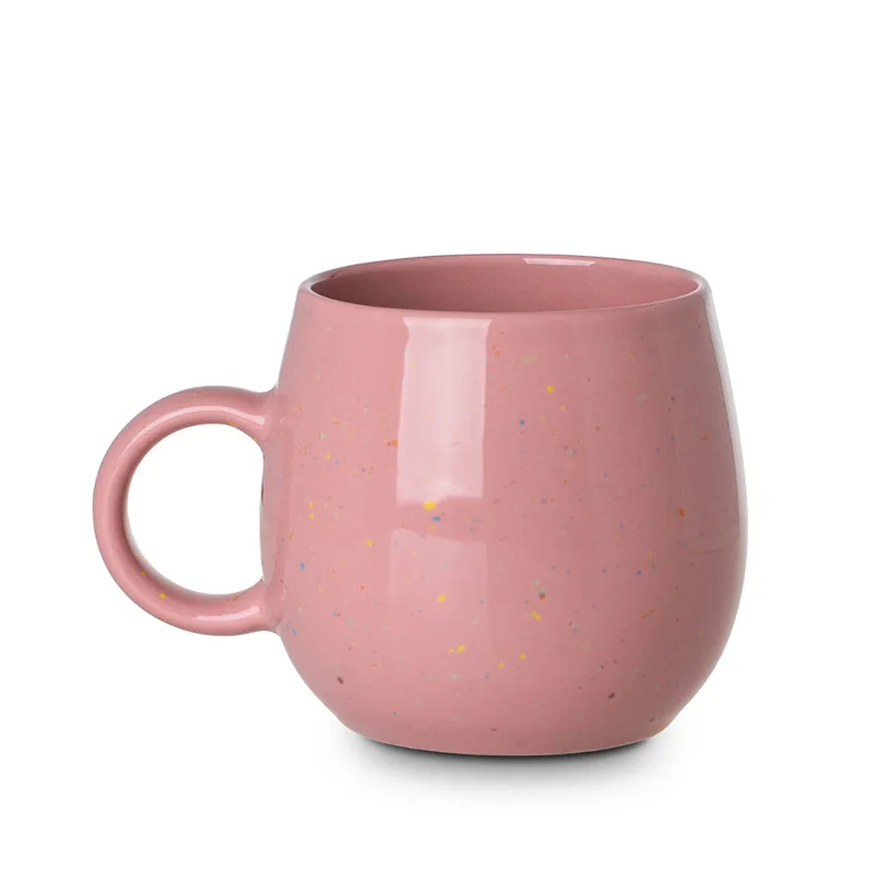 Κούπα New Bone Speckle Pop 480ml Ροζ Estia 07-35464 (Υλικό: Πορσελάνη, Χρώμα: Ροζ) - estia - 07-35464
