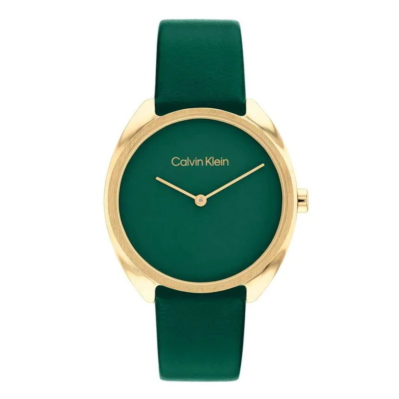 CALVIN KLEIN Green Leather Strap 25200273