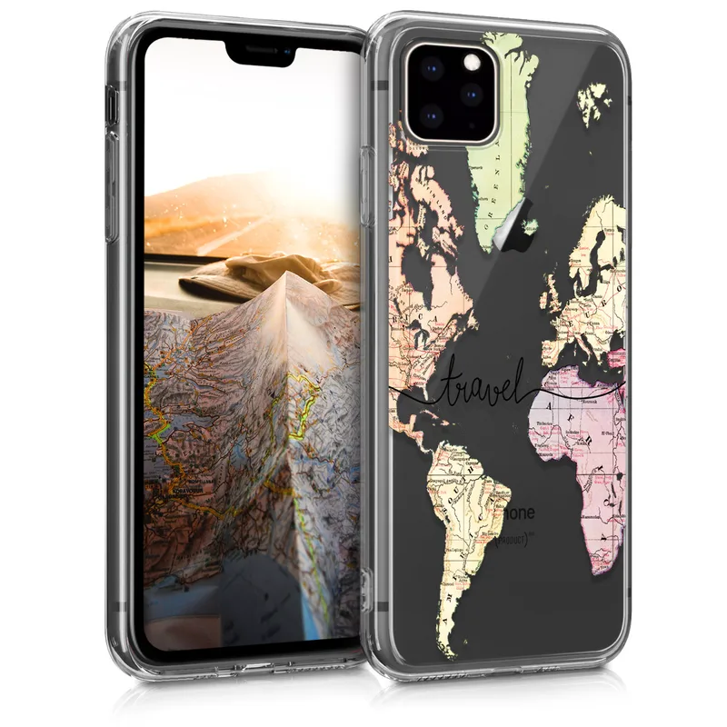 KW Θήκη Σιλικόνης iPhone 11 Pro - Black / Multicolor / Transparent (49792.02)