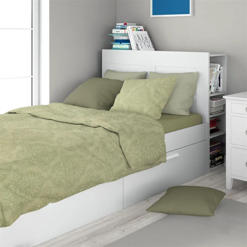 Σετ Σεντόνια Μονά 3 Τεμαχίων Dimcol Άρτεμις 704 160x240 Light Olive