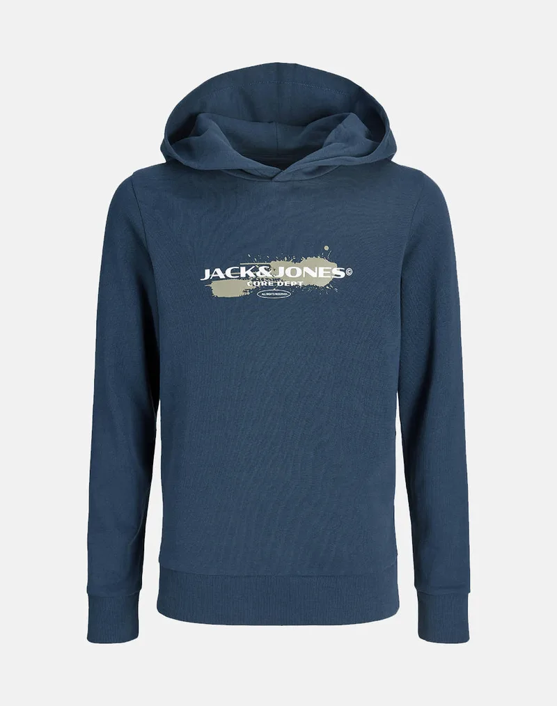 JACK&JONES JCOCONDOR SWEAT HOOD FST JNR 12288427-Titan SteelBlue