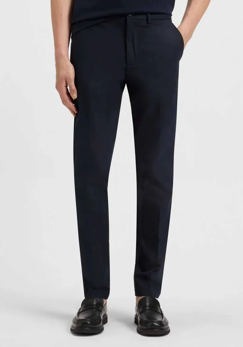 BOSS Υφασμάτινο Παντελόνι P Kaiton - 50543945 404 Dark Blue