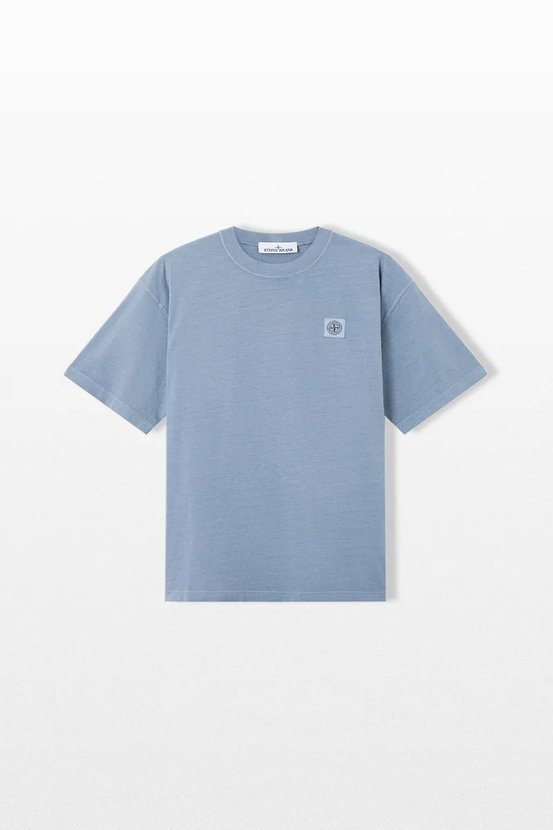 STONE ISLAND Ανδρικό Μπλε Regular Fit T-Shirt