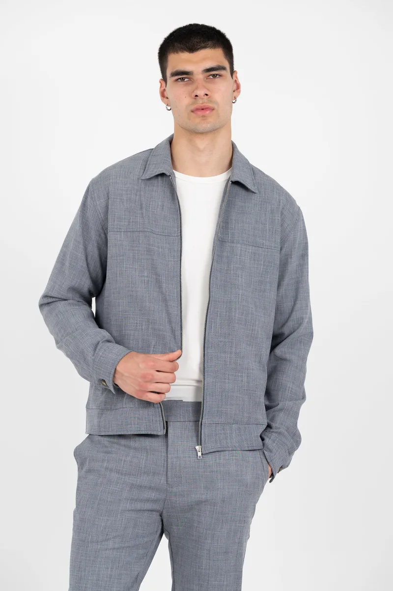 Vittorio Ανδρικό Πουκάμισο Overshirt 300-25-PARMA Indigo Ραφ