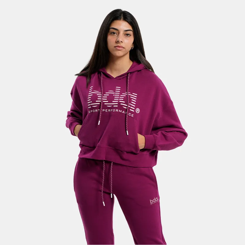 Body Action Γυναικεία Cropped Μπλούζα με Κουκούλα (9000120403_1903)