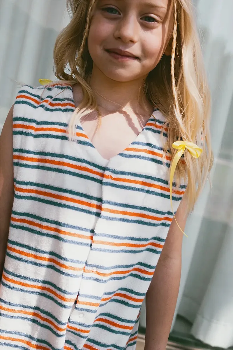 Παιδικές βαμβακερές φόρμες Tinycottons STRIPES MULTICOLOR JUMPSUIT