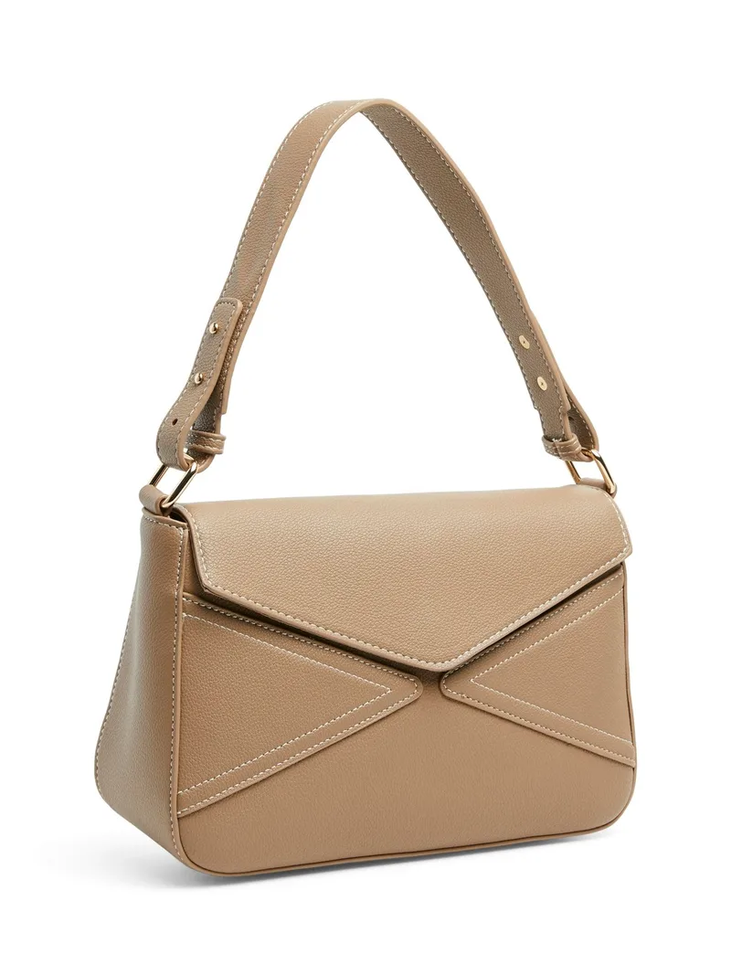 PIECES Handbag Outer Stitching - 17151870 - Taupe