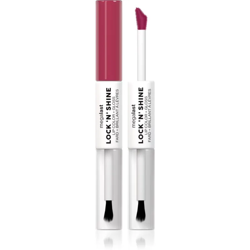 Wet n Wild MegaLast Lock n' Shine μακράς διαρκείας κραγιόν και λιπ γκλος απόχρωση LA Ροζ 8 ml