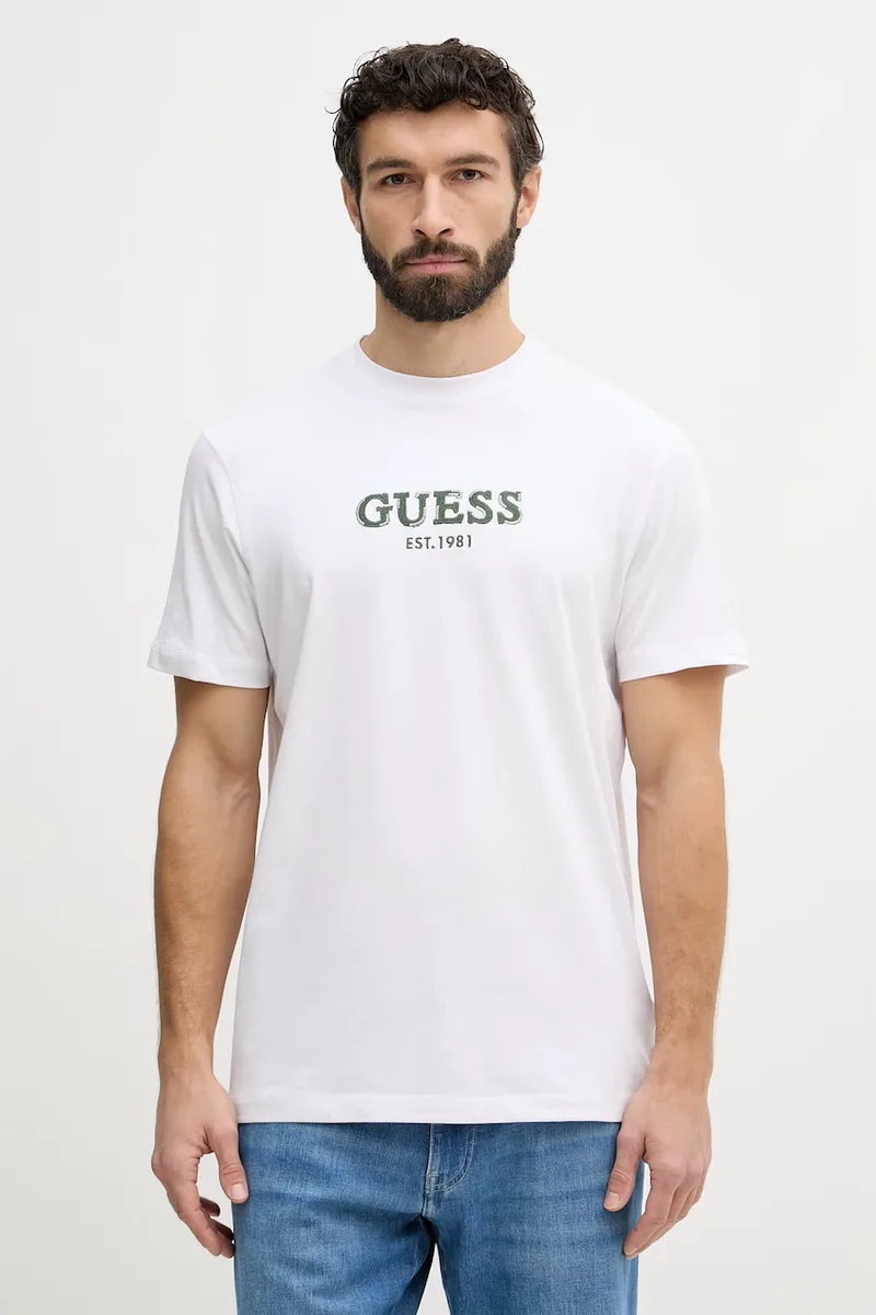 Guess Basic T-shirt Ανδρικό Βαμβακερό