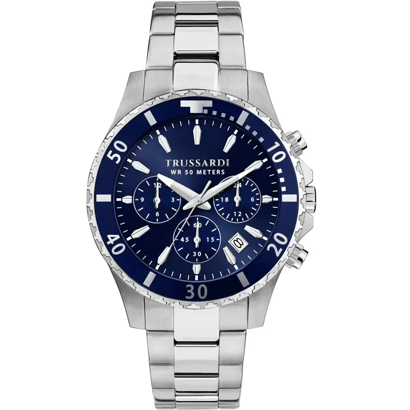 Ανδρικό ρολόι Trussardi City Life Stainless Steel Bracelet R2453169003 R2453169003 Ατσάλι