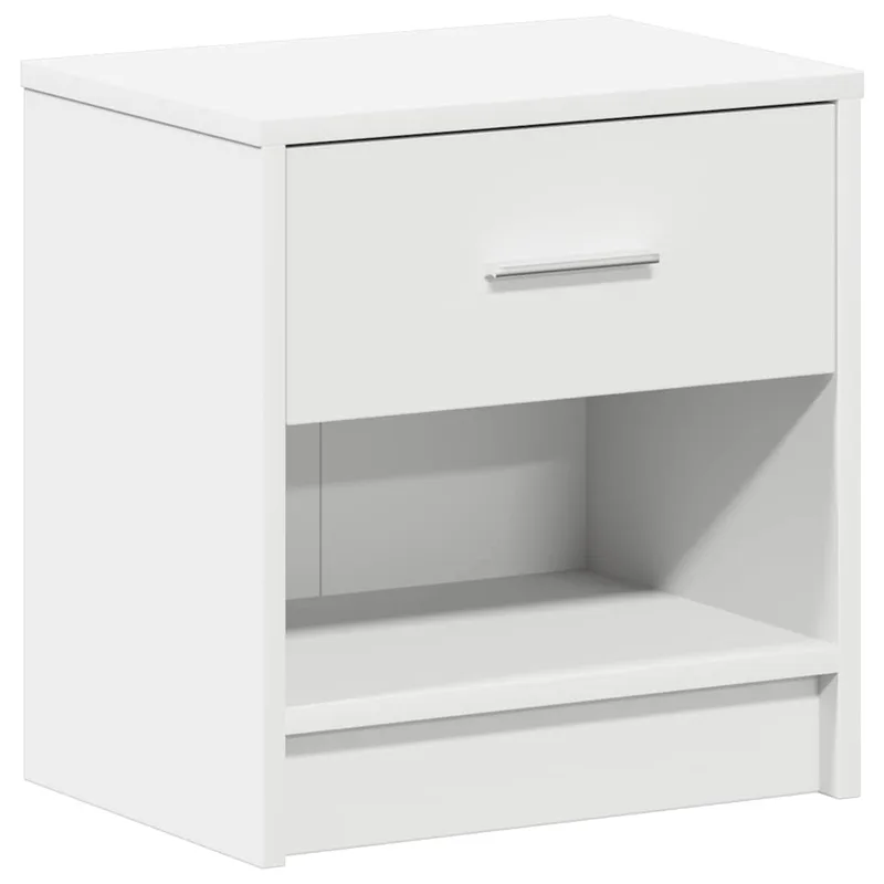 vidaXL Κομοδίνο με Συρτάρι Λευκό 39 x 28 x 41 εκ.