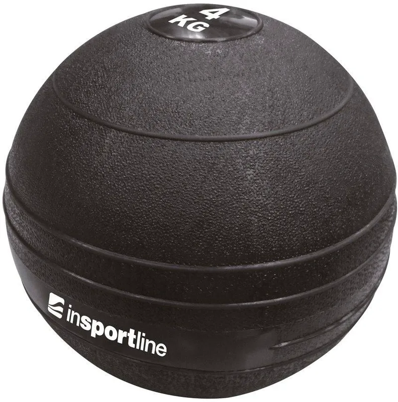 MEDICINE BALL INSPORTLINE SLAM BALL ΜΑΥΡΗ (8 KG)