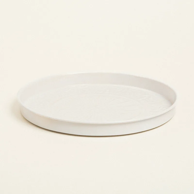 Beauty Home ΔΙΣΚΟΣ ΜΕΤΑΛΛΙΚΟΣ ΑΝΑΓΛΥΦΟΣ ΕΚΡΟΥ 32 CM