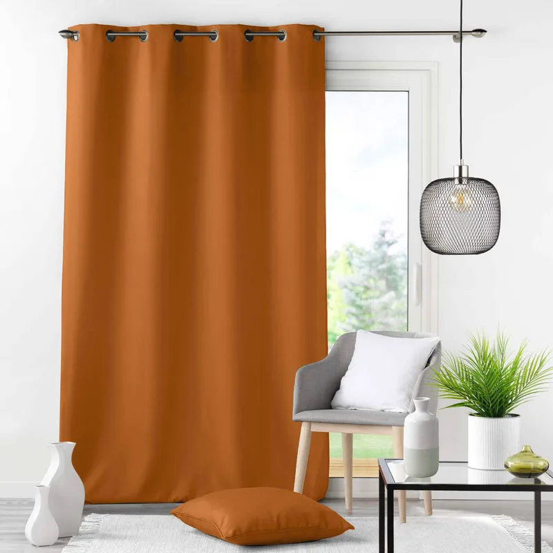 Κουρτίνα (140x280) Με Τρουκς L-C Essentiel Camel Brown 1612665