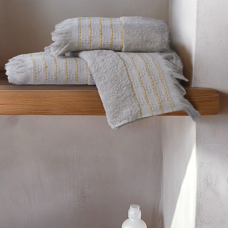 Πετσέτα Σώματος (70x140) Nef-Nef Homeware Quantro Grey 500gsm