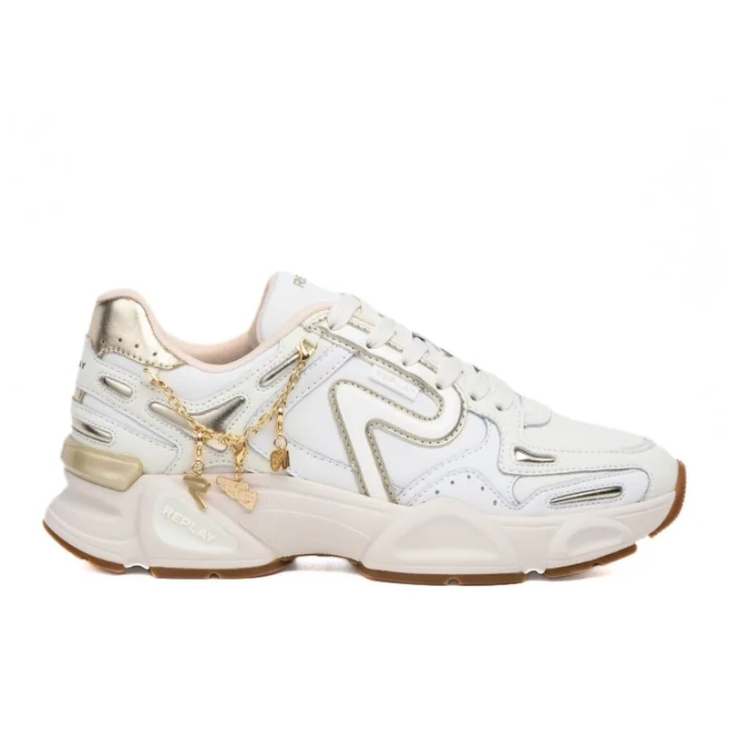 REPLAY ΓΥΝΑΙΚΕΙΟ SNEAKER DESTINY W CLEAN GWS9N .000.C0013L 1161 WHITE PLATIN