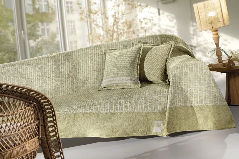 Ριχτάρι Πολυθρόνας 180x150εκ. Polycotton Chenille Parfait Olive Guy Laroche (Χρώμα: Λαδί, Ύφασμα: 55% Acrylic-25% Cotton-20% Polyester) - Guy Laroche - 5206480626036