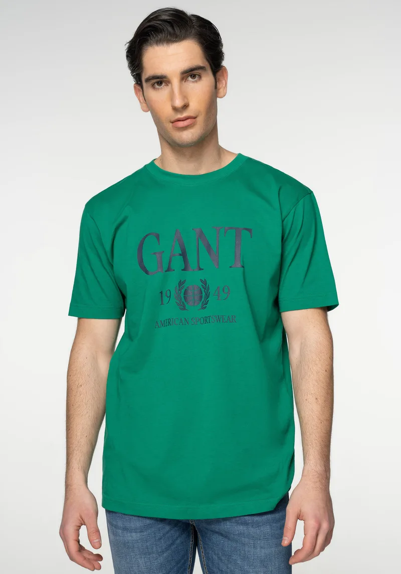 GANT Κοντομάνικη Μπλούζα της σειράς Retro Crest - 2003158 336 Lush Green