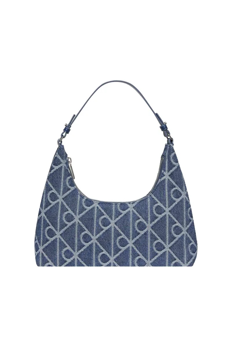 Calvin Klein Jeans γυναικεία denim τσάντα ώμου με all-over monogram - LV04F3431G Denim Blue