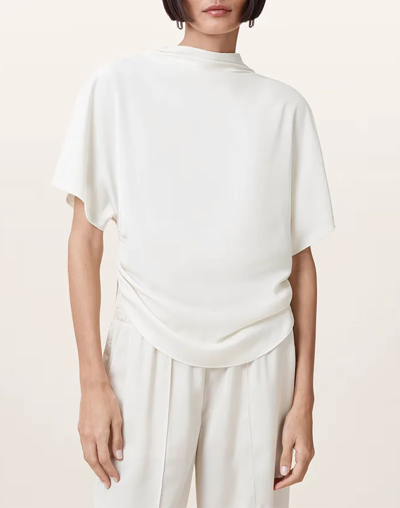 ALL SAINTS LESLIE TOP W024PD-Antique White White