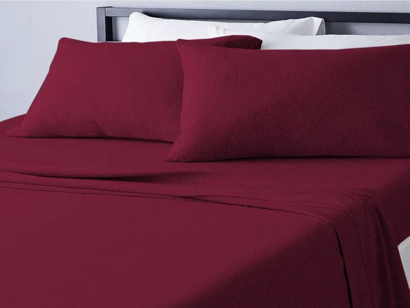 Παπλωματοθήκη Μονόχρωμη Μπορντό 100% Cotton Γαρύφαλλο