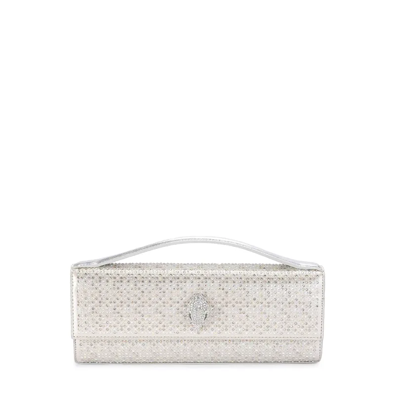 Shoulder Bags γυναικεία Kurt Geiger Ασημί 3532163609 Bond Long Top 261