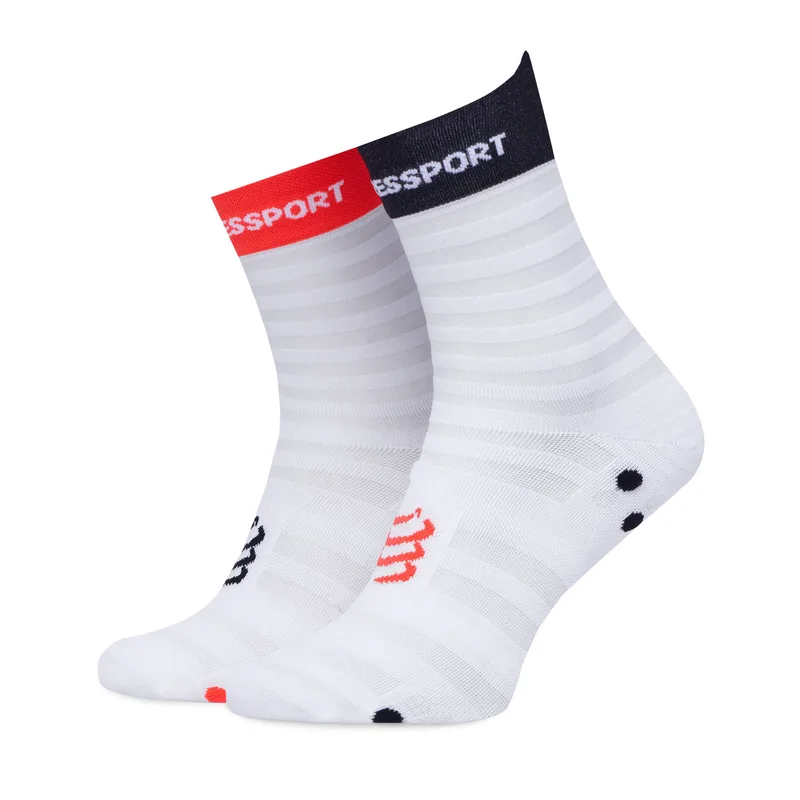 Κάλτσες κοντές Compressport Pro Racing Socks v4.0 Ultralight Run Low XU00051B Λευκό