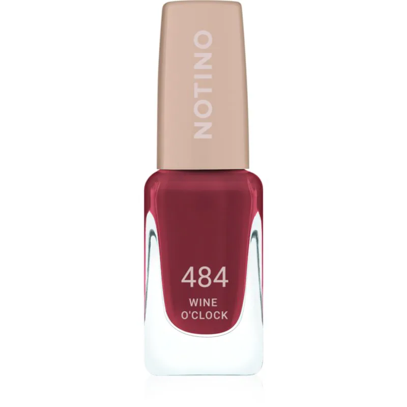 Notino Gel Effect Nail Polish βερνίκι νυχιών για τζελ αποτέλεσμα 484 Wine O'Clock 10 ml