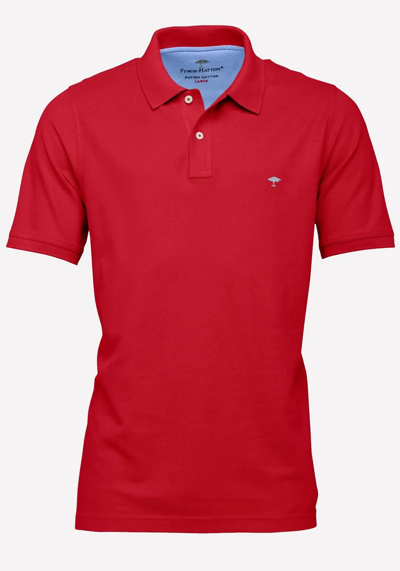 Fynch Hatton Polo Μπλούζα της σειράς Supima Cotton - 1122 1700 366 Sangria
