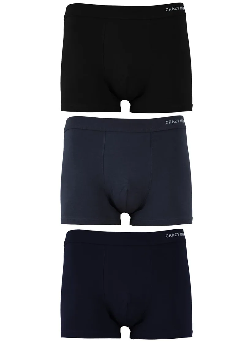 Boxer cotton εσωτερικό λάστιχο. Μαύρο Μπλέ Γκρι. Best Buy 3pack ΜΑΥΡΟ ΜΠΛΕ ΓΚΡΙ