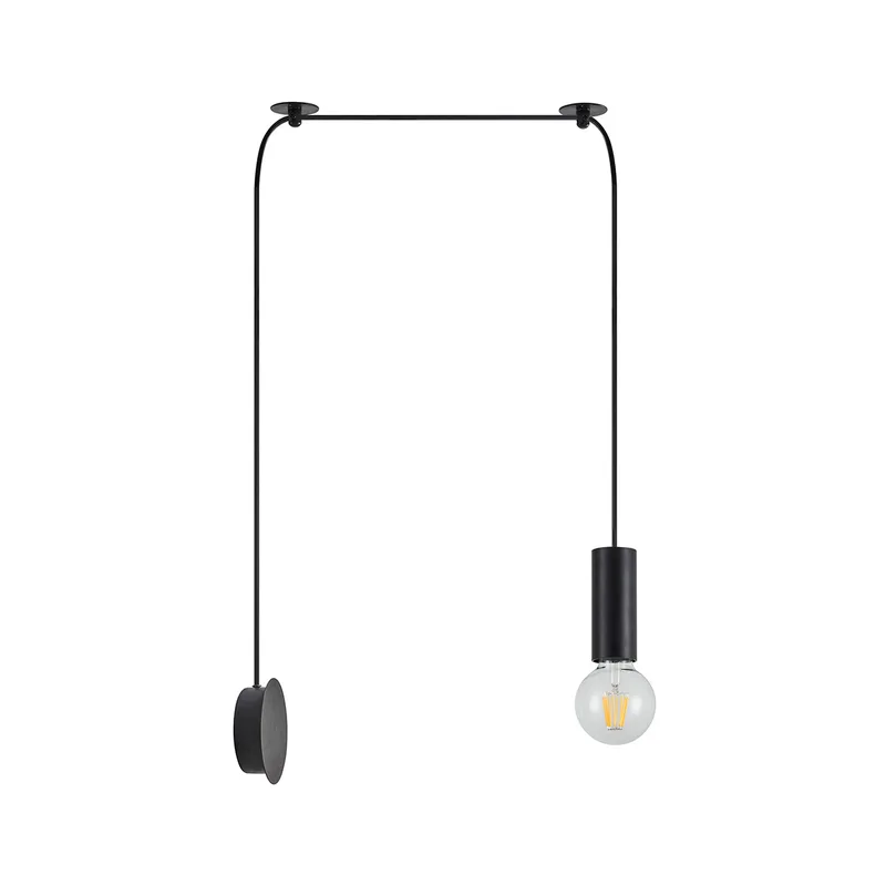 Απλίκα Τοίχου Homelighting Adept Tube 77-8809 Black
