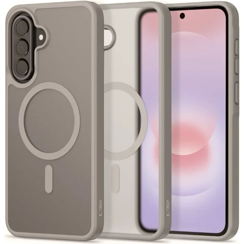 Θήκη Samsung Galaxy A57 Tech-Protect MagMat Σκληρή Ημιδιάφανη με MagSafe - Matte Grey (5906302322893)