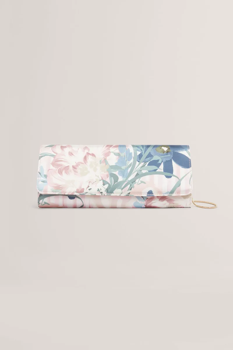 Ted Baker γυναικείo mini bag με floral print "Meelena" - 284103 Μπεζ