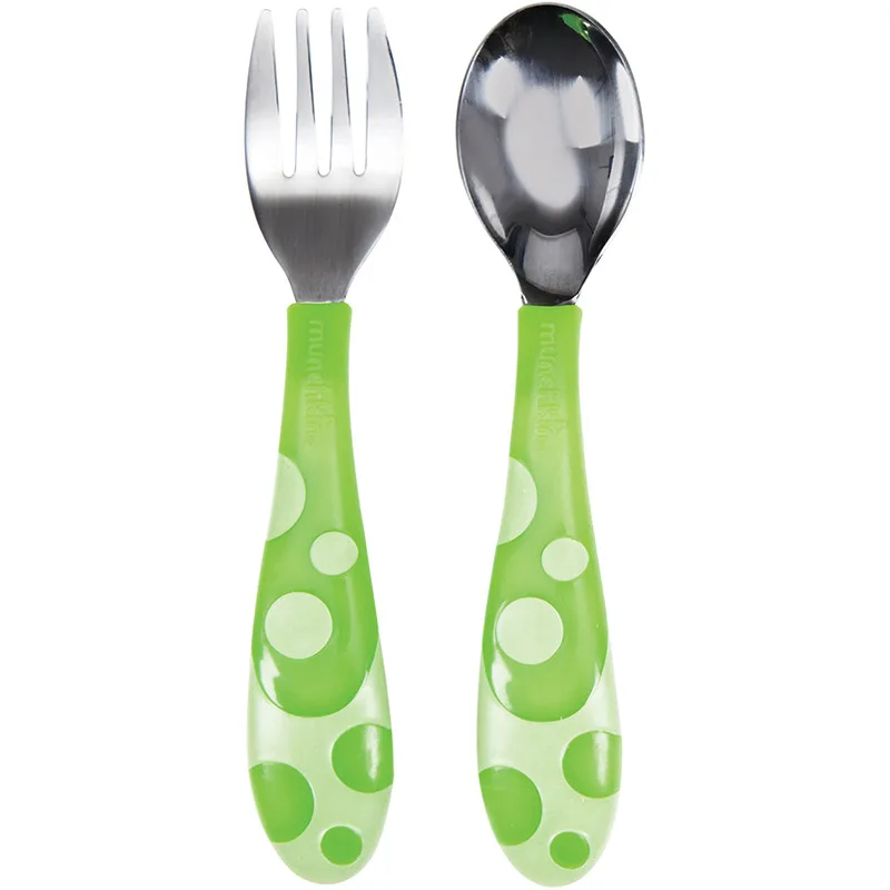 Κουτάλι-Πιρούνι Σετ Munchkin Toddler Green