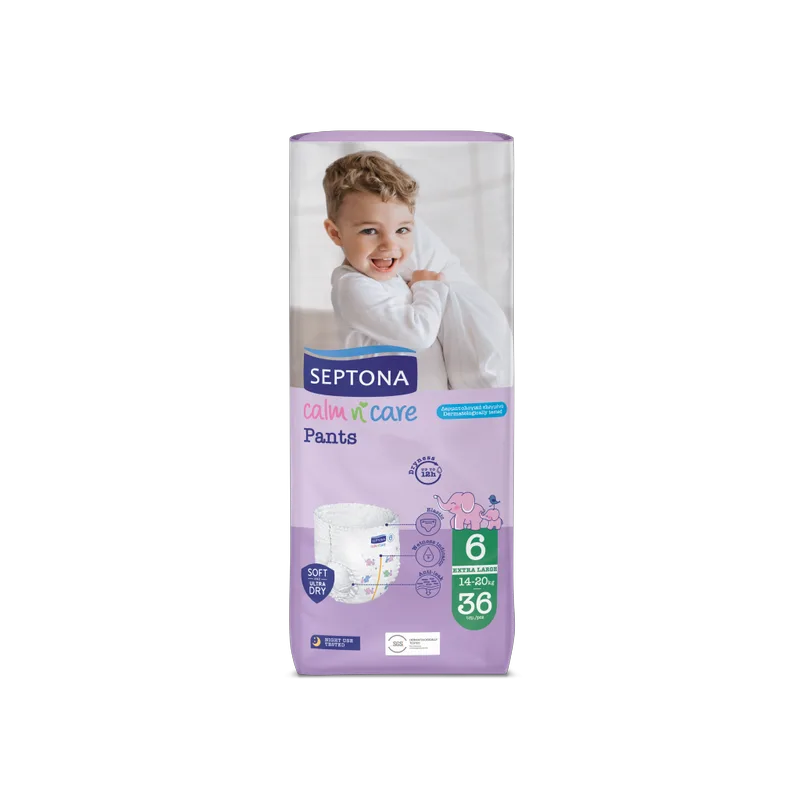 Πάνες Septona Calm N' Care Pants Extra Large No6 (14-20Kg) 36τεμ