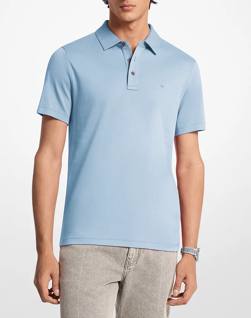 MICHAEL KORS CS15073C93 ΜΠΛΟΥΖΑΚΙ ΠΟΛΟ MICHAEL KORS MENS CS15073C93-436 LightBlue
