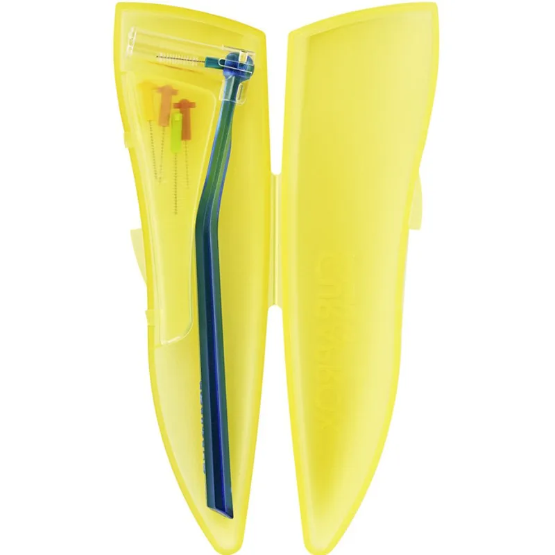 Curaprox Cps 459 Prime Pocket Set Μεσοδόντια Βουρτσάκια Καθαρισμού Τσέπης Μεγέθους 06,07,08,09,011 με Θήκη Μεταφοράς 1 Τεμάχιο - Κίτρινο