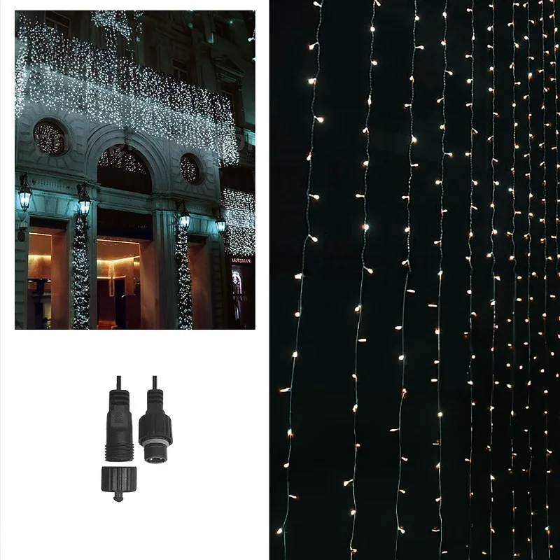 Λαμπάκια-Κουρτίνα 100Led Ψυχρό Λευκό Φως Σταθερά Xmas fest 93-2574 - Xmas fest - 93-2574