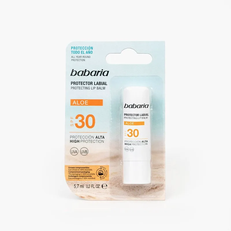 Babaria - Protecting Lip Balm Aloe SPF30 High Protection (5,7ml)
