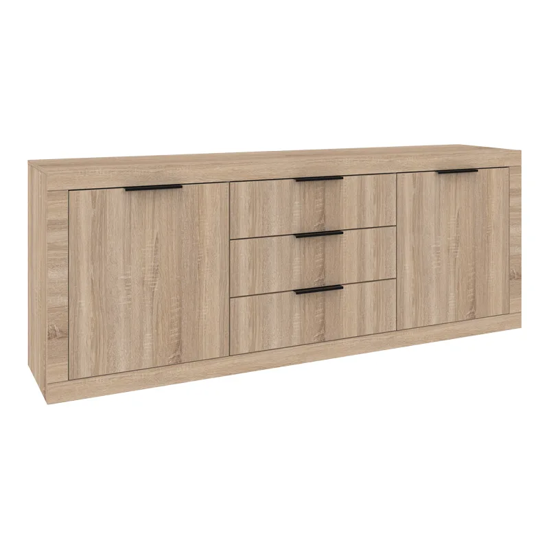Μπουφές Doha pakoworld σε sonoma απόχρωση 210x45x80.5εκ - PAKO WORLD - 361-000104