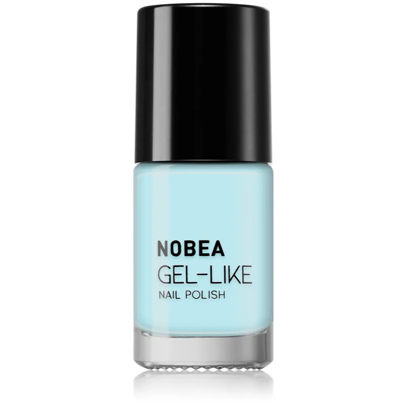 NOBEA Day-to-Day Gel-like Nail Polish βερνίκι νυχιών για τζελ αποτέλεσμα απόχρωση #N67 Sky blue summer 6 ml
