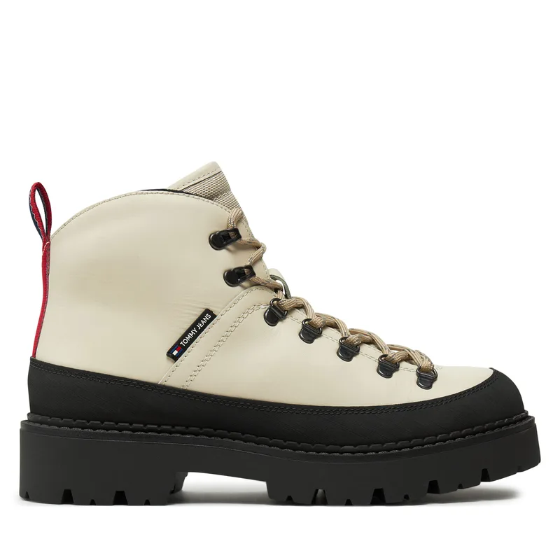 Ορειβατικά παπούτσια Tommy Jeans Tjm Hiking Boot Wl EM0EM01491 Εκρού